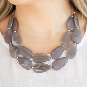 ❤️‍🔥5/$25❤️‍🔥 Colorfully Calming Silver Necklace